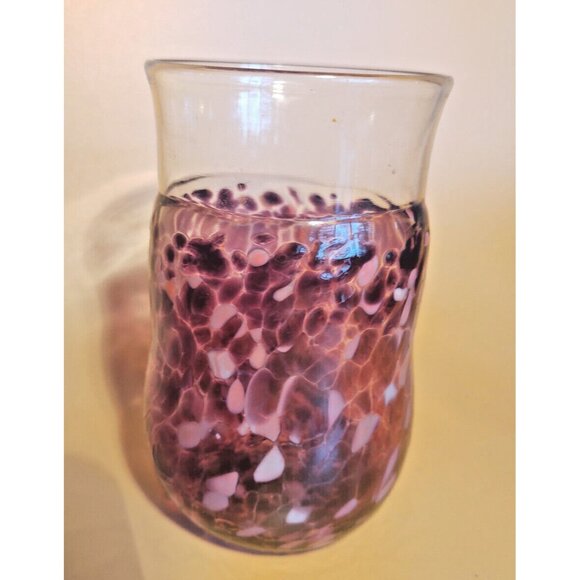 Murano Hand Blown Glass Water Tumbler/Vase 5" Tall 1960's - Picture 8 of 14